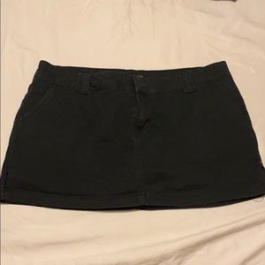 Black mini skort